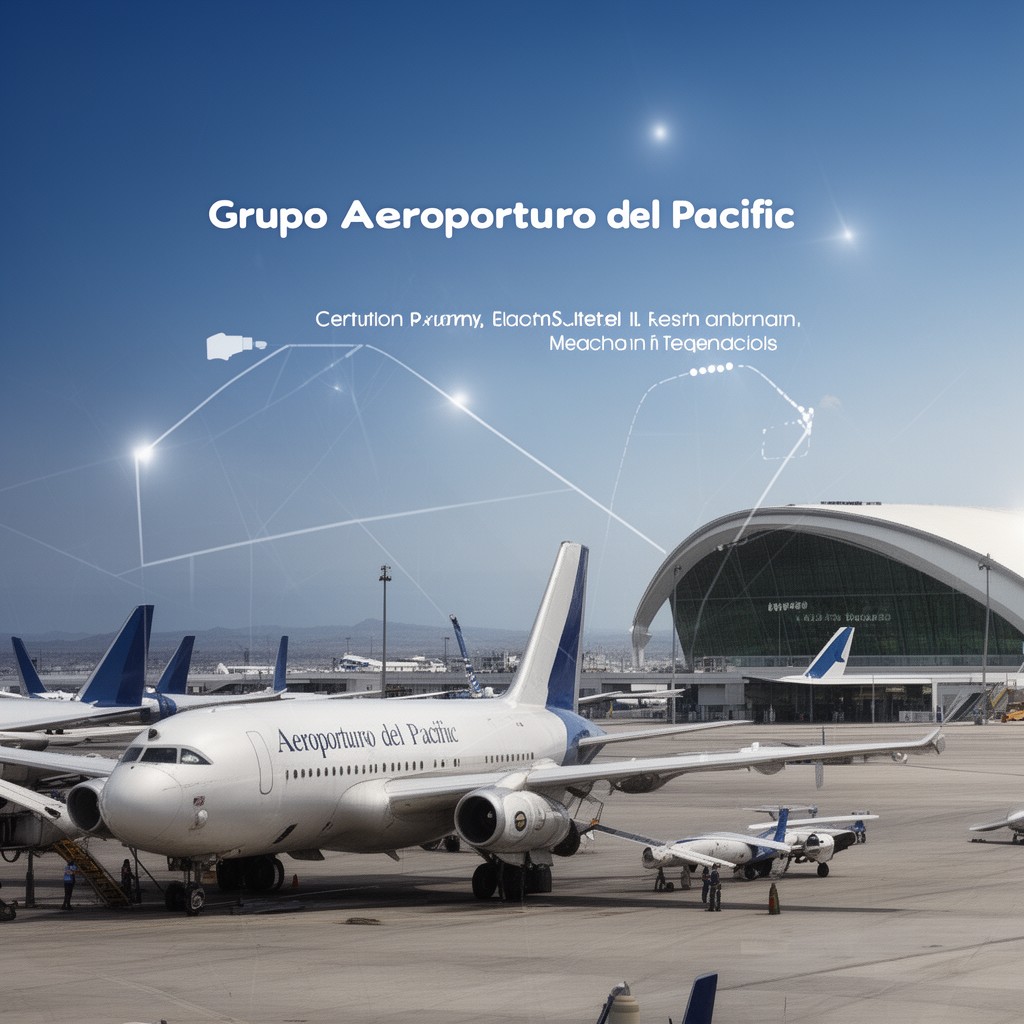AI-generated illustration of Grupo Aeroportuario del Pacífico