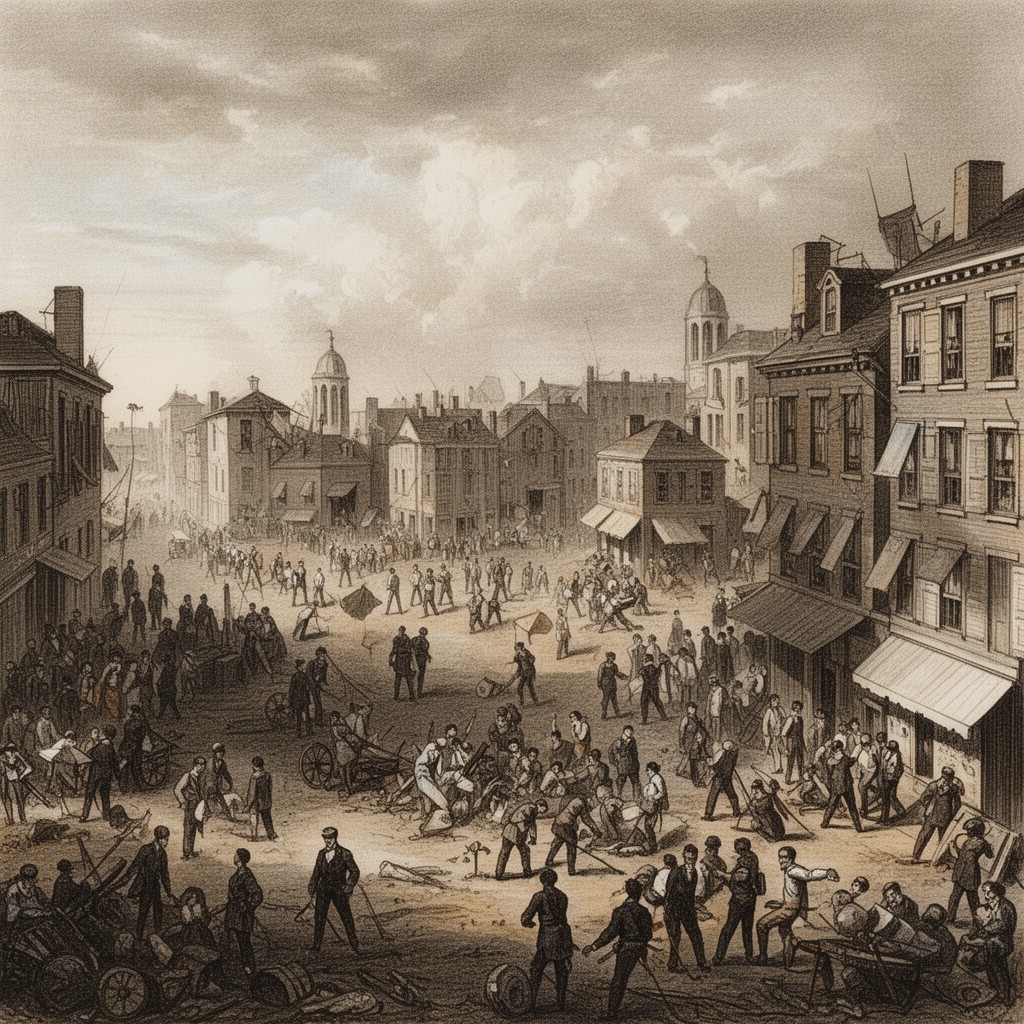 AI-generated illustration of Panic of 1819