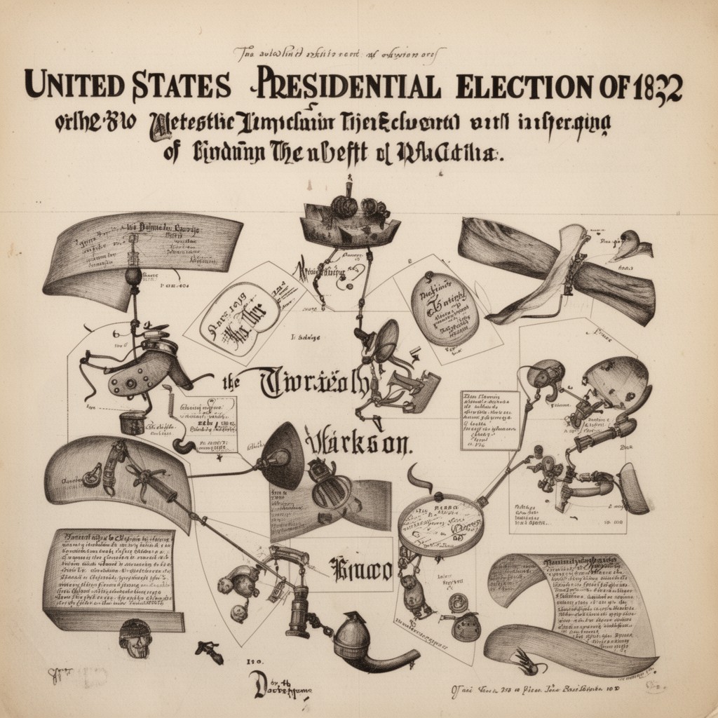 AI-generated illustration of United States presidential election of 1832