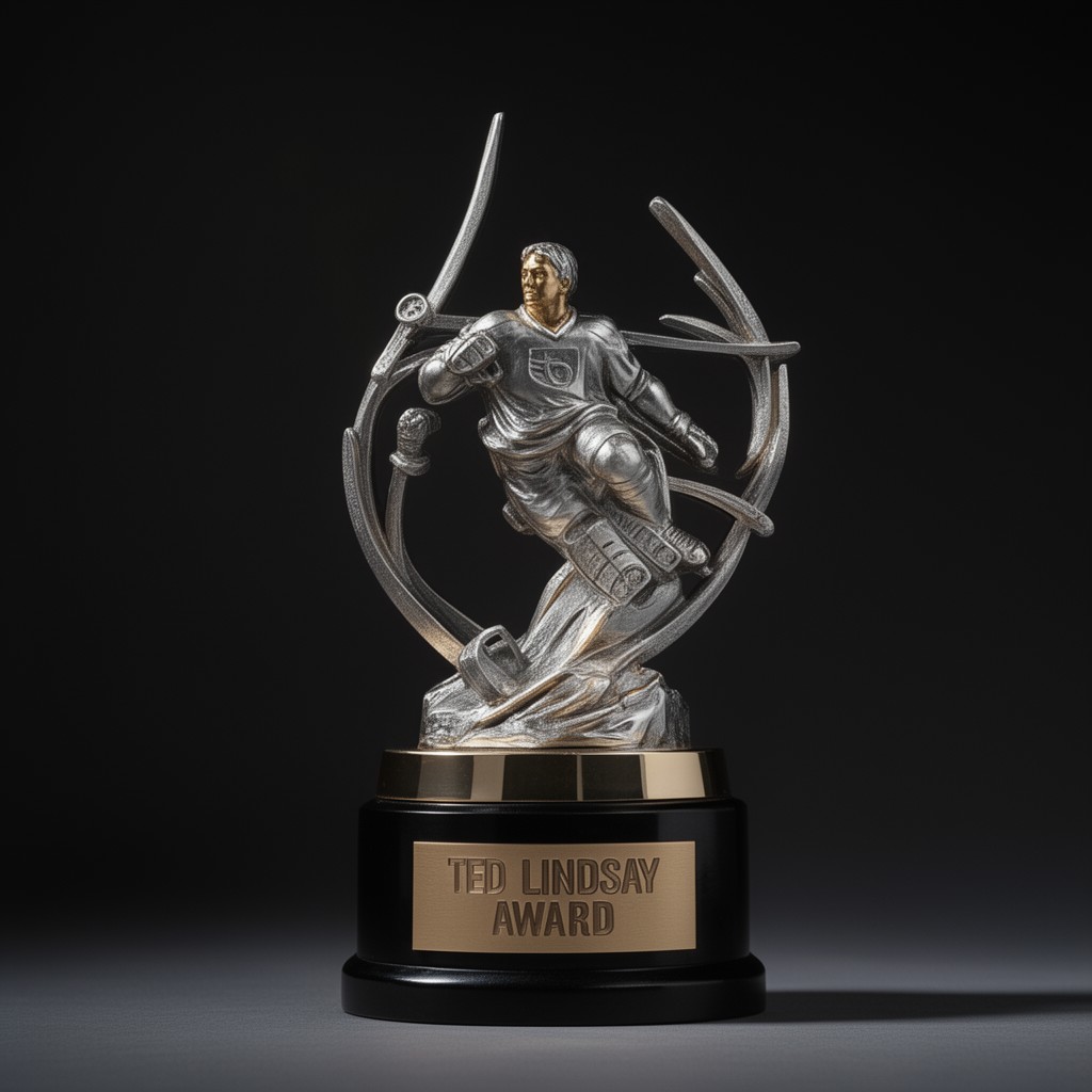 AI-generated illustration of Ted Lindsay Award