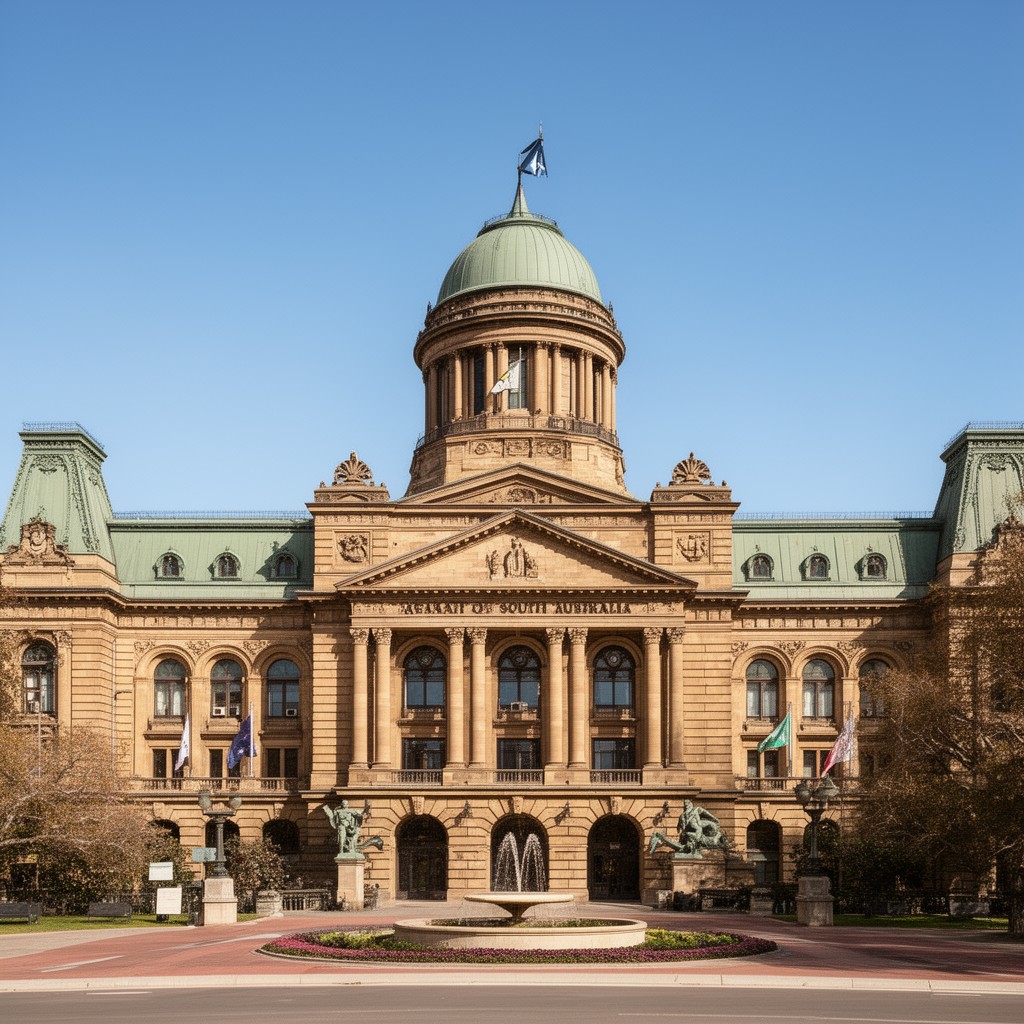 AI-generated illustration of Parliament of South Australia