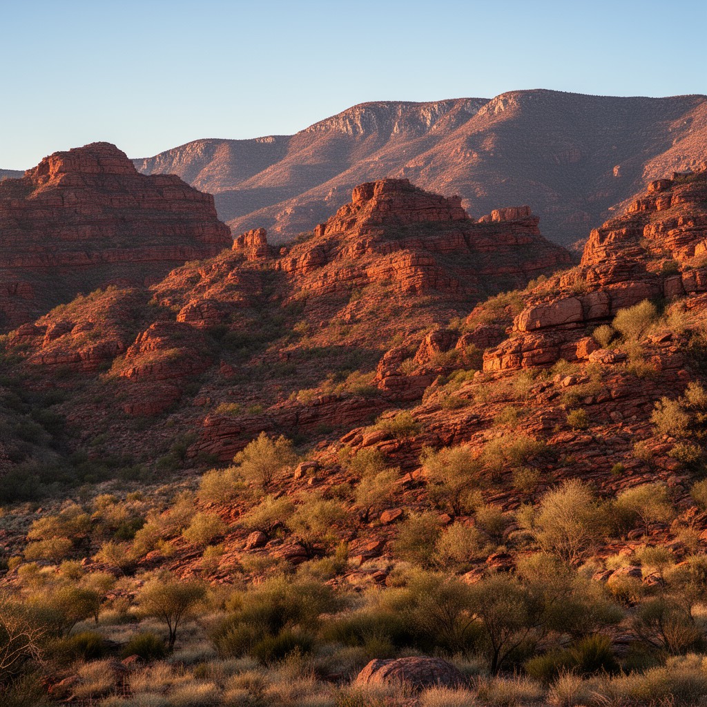 AI-generated illustration of Flinders Ranges