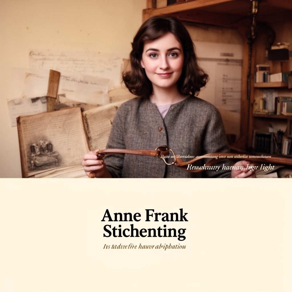 AI-generated illustration of Anne Frank Stichting