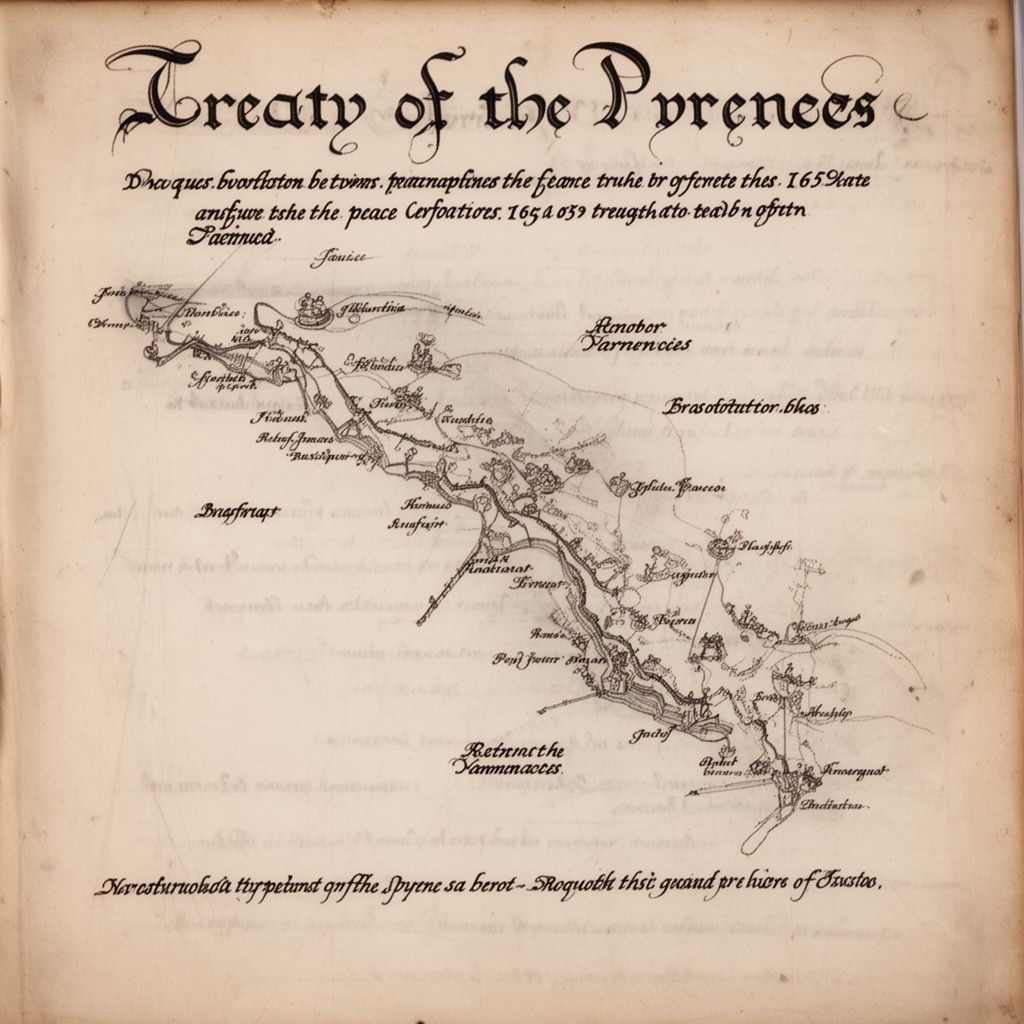 AI-generated illustration of Treaty of the Pyrenees