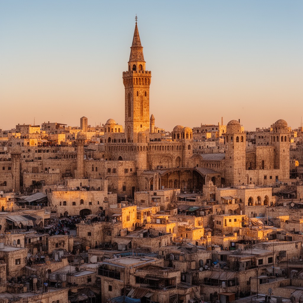 AI-generated illustration of Aleppo