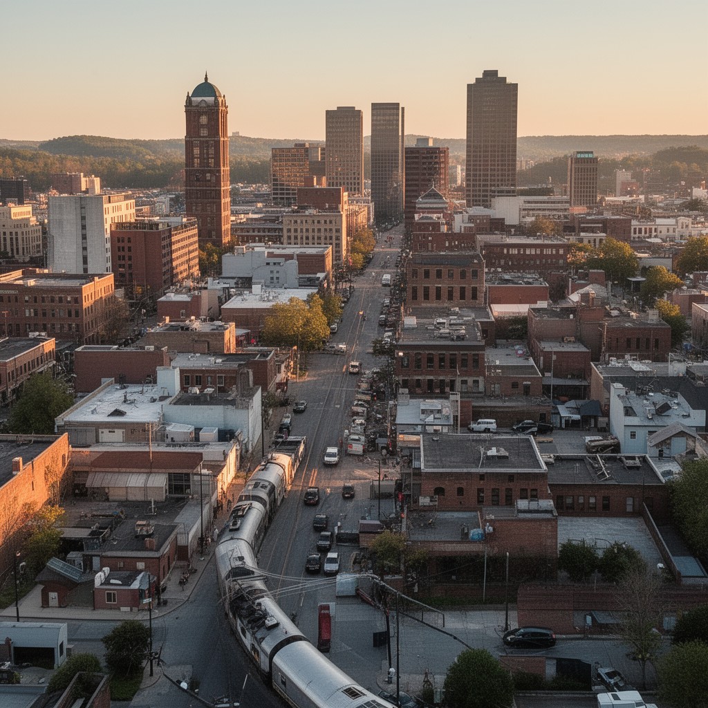 AI-generated illustration of Spartanburg, South Carolina