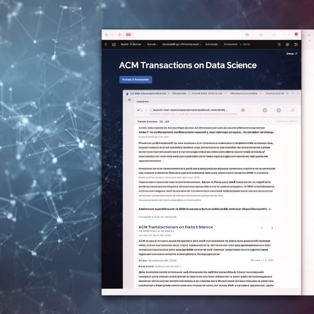 AI-generated illustration of ACM Transactions on Data Science