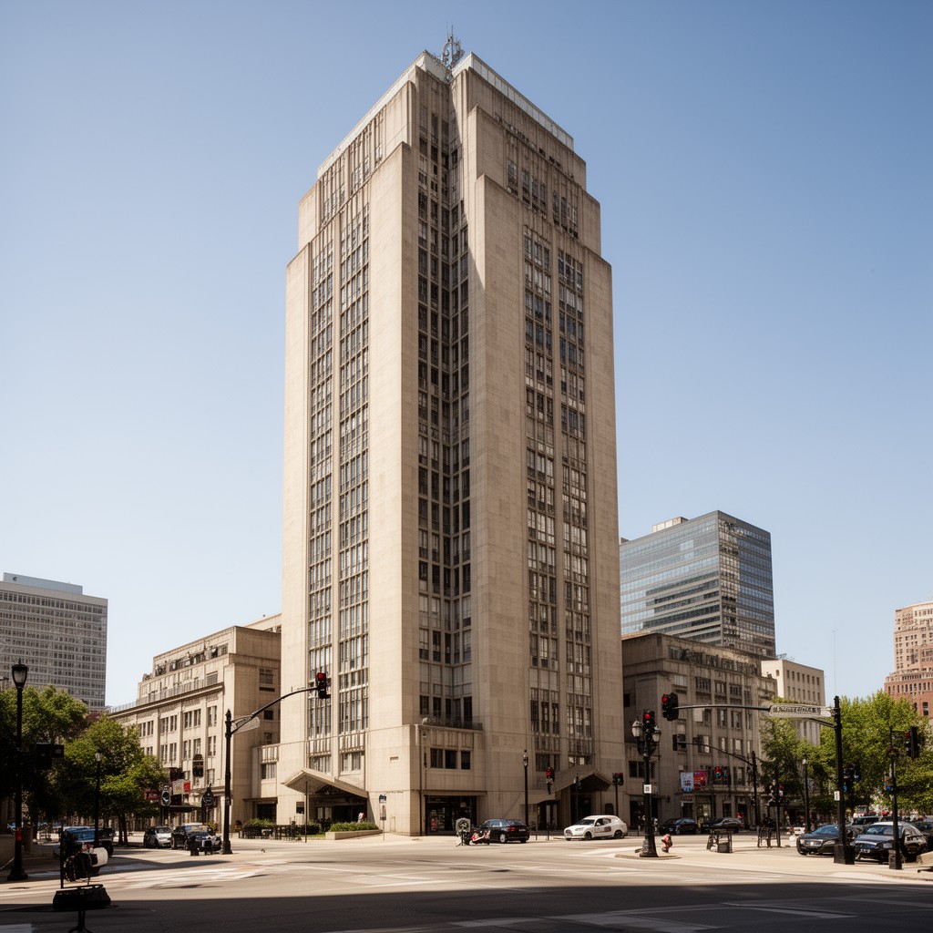 AI-generated illustration of A. T. & T. Building, Kansas City, Missouri