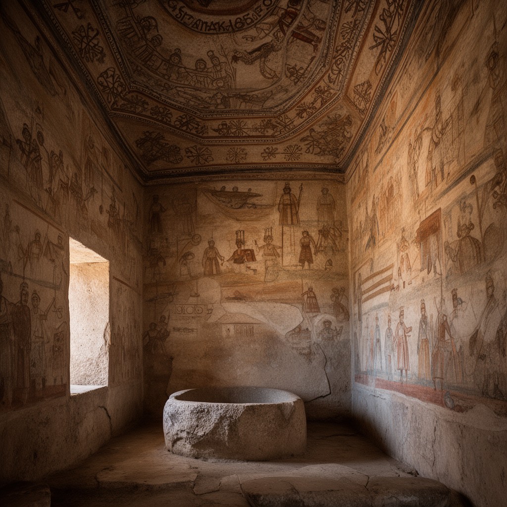 AI-generated illustration of Thracian Tomb of Kazanlak