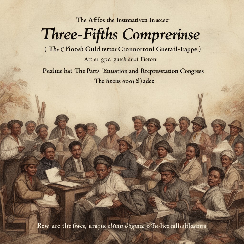 AI-generated illustration of Three-Fifths Compromise