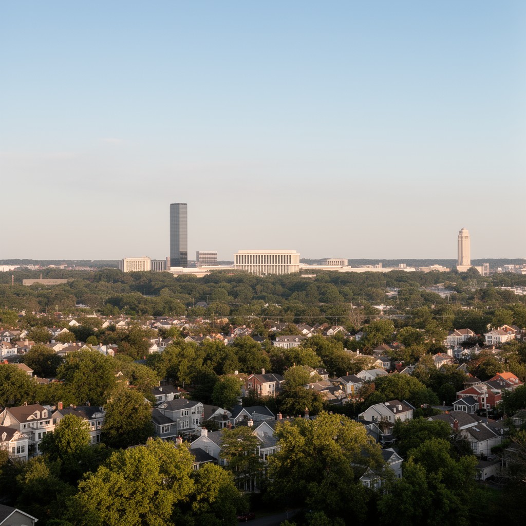 AI-generated illustration of Arlington Ridge