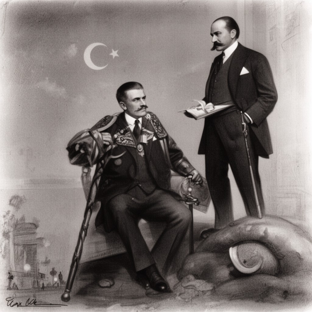 AI-generated illustration of Father of the Turks