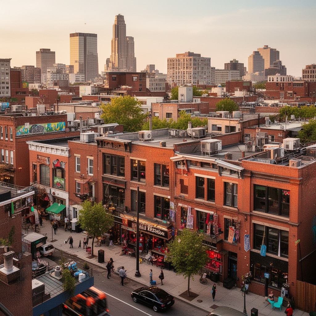 AI-generated illustration of Northern Liberties area