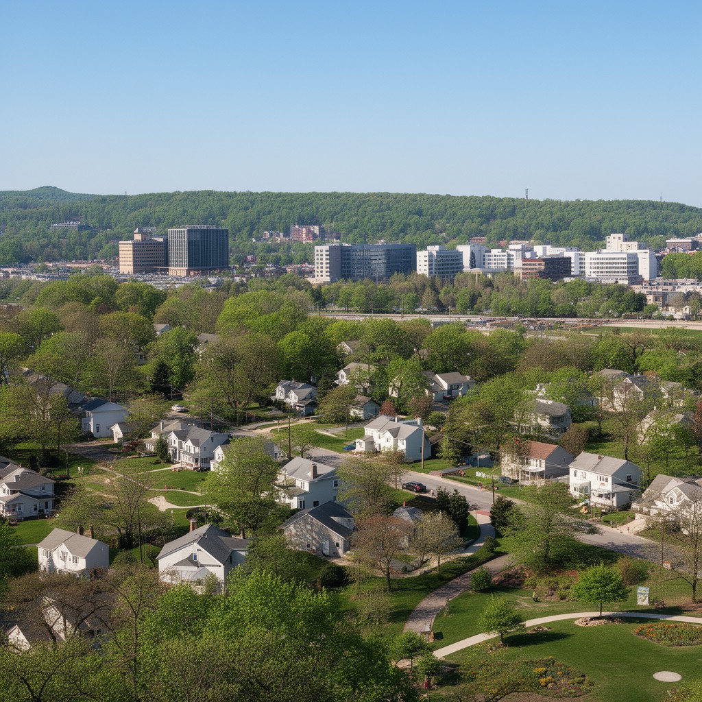AI-generated illustration of Franklin Township, Somerset County, New Jersey