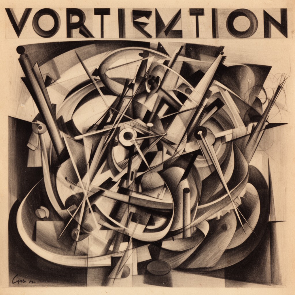 AI-generated illustration of Vorticism