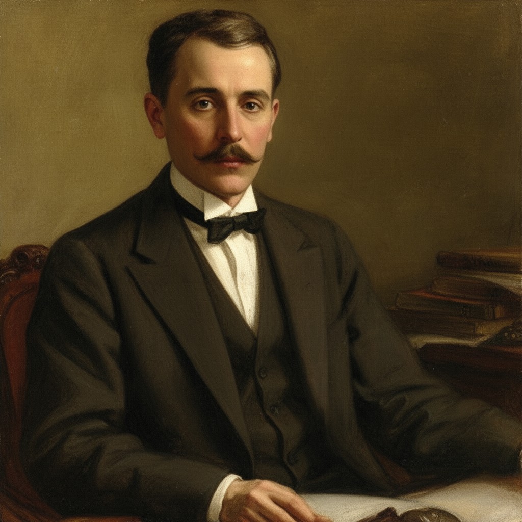 AI-generated illustration of Marcel Proust