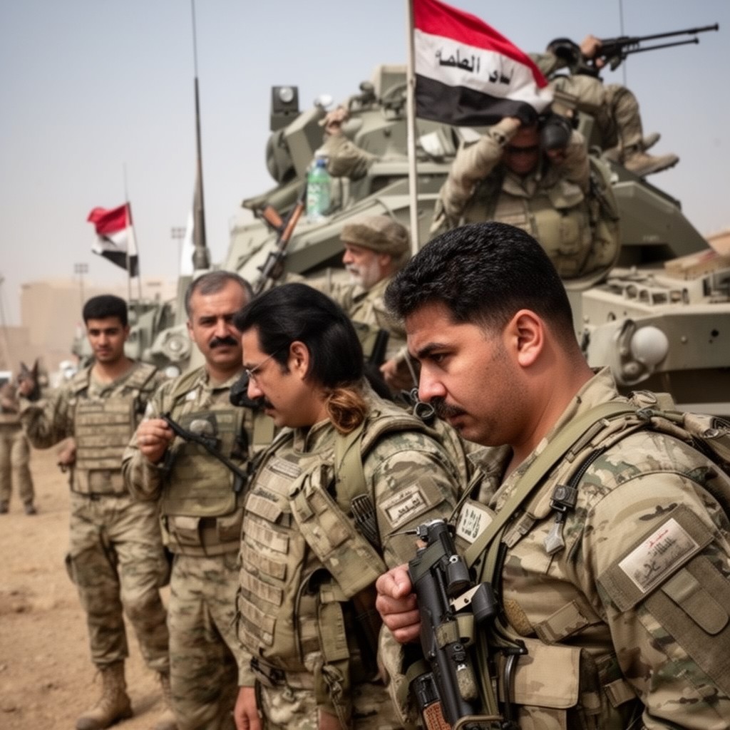 AI-generated illustration of Iraqi Republican Guard