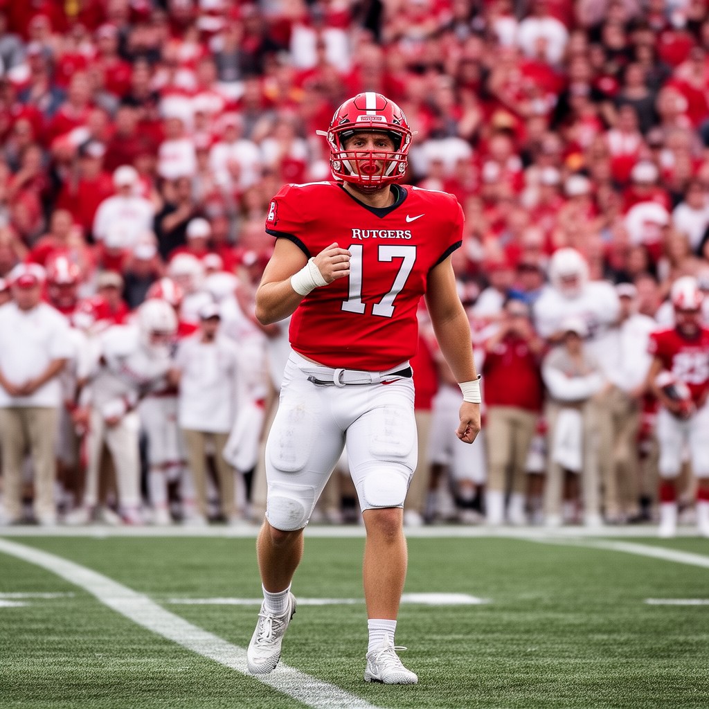 AI-generated illustration of Rutgers Scarlet Knights football