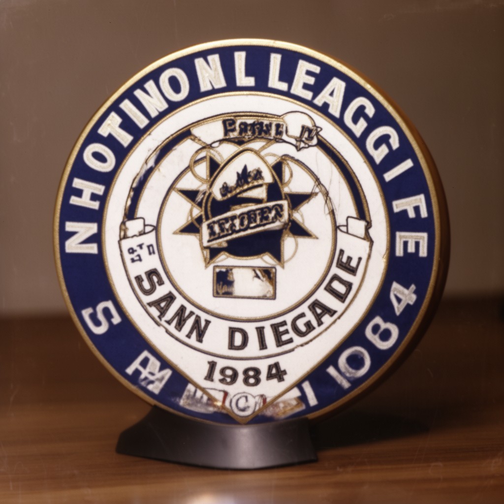 AI-generated illustration of 1984 National League pennant
