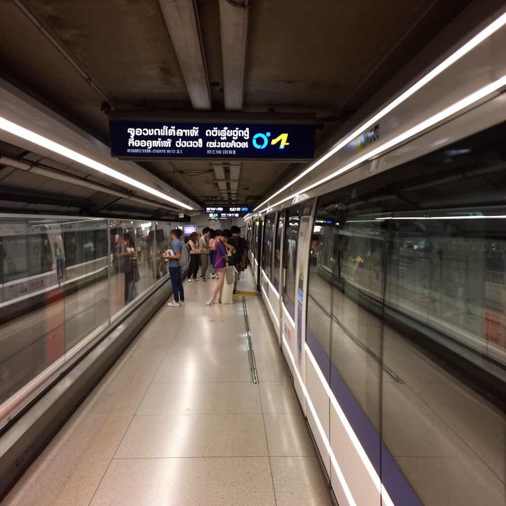 AI-generated illustration of MRT subway