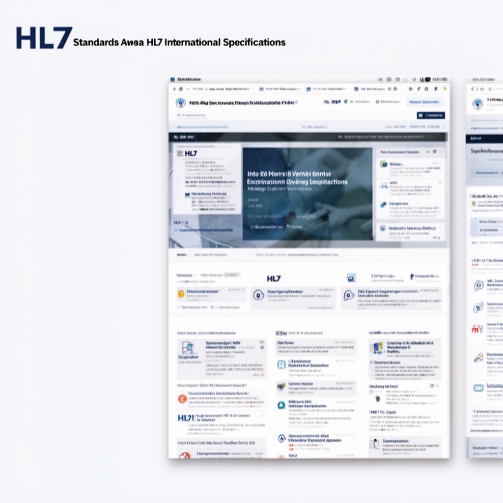 AI-generated illustration of HL7 standards