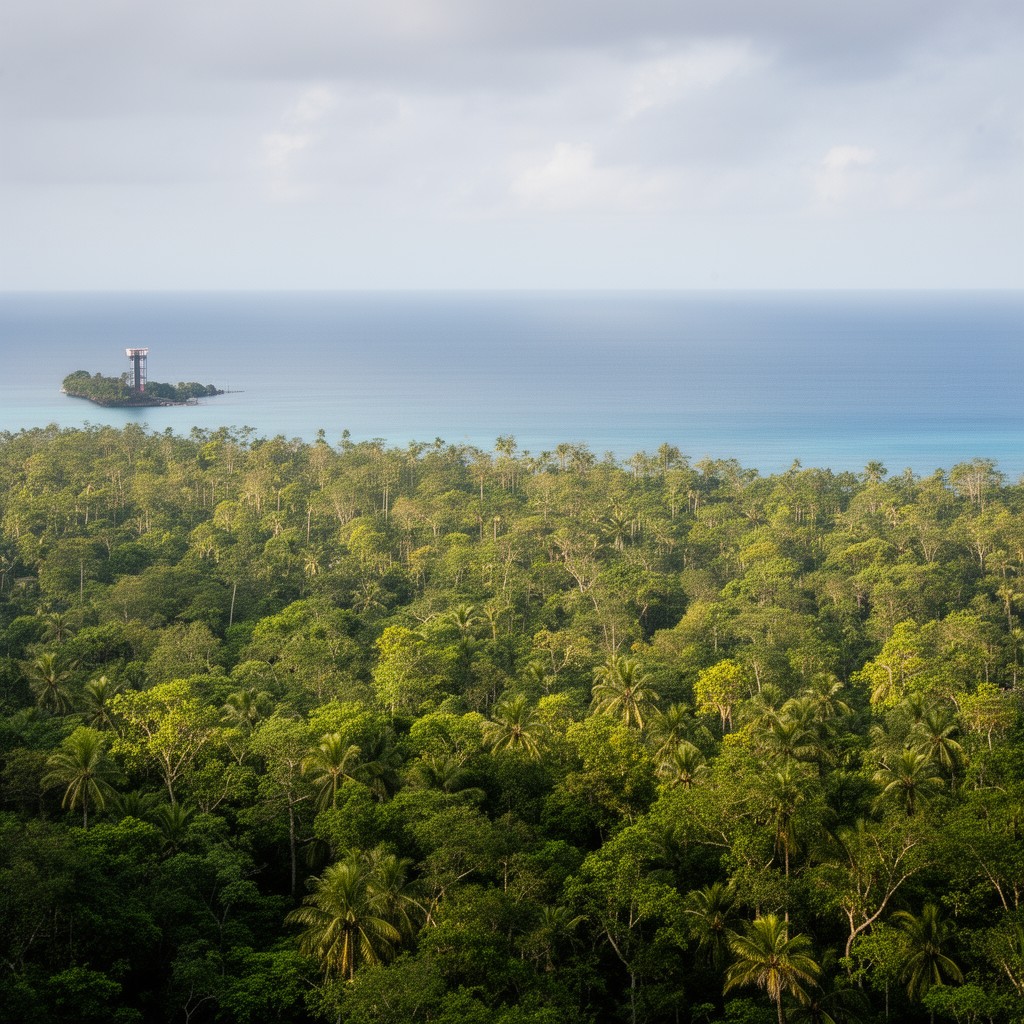 AI-generated illustration of Palau Time