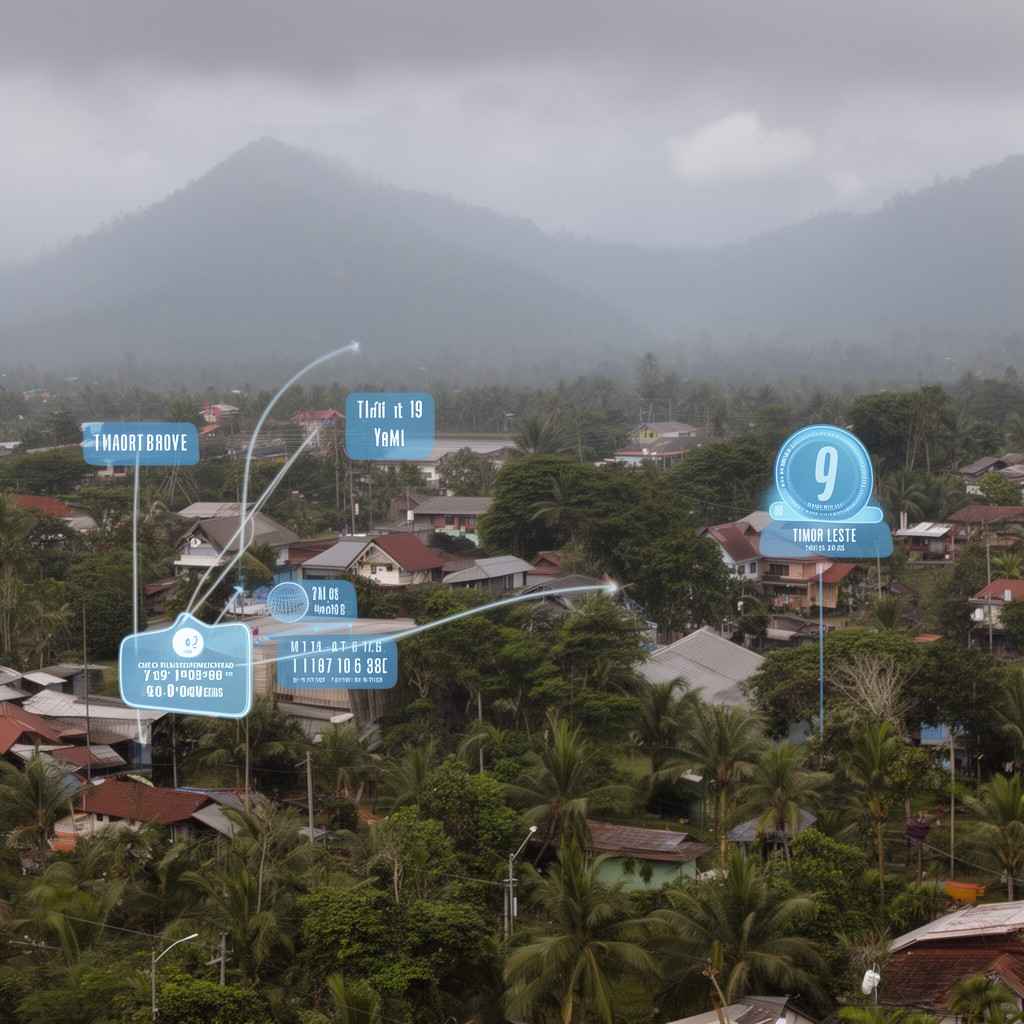 AI-generated illustration of Timor Leste Time