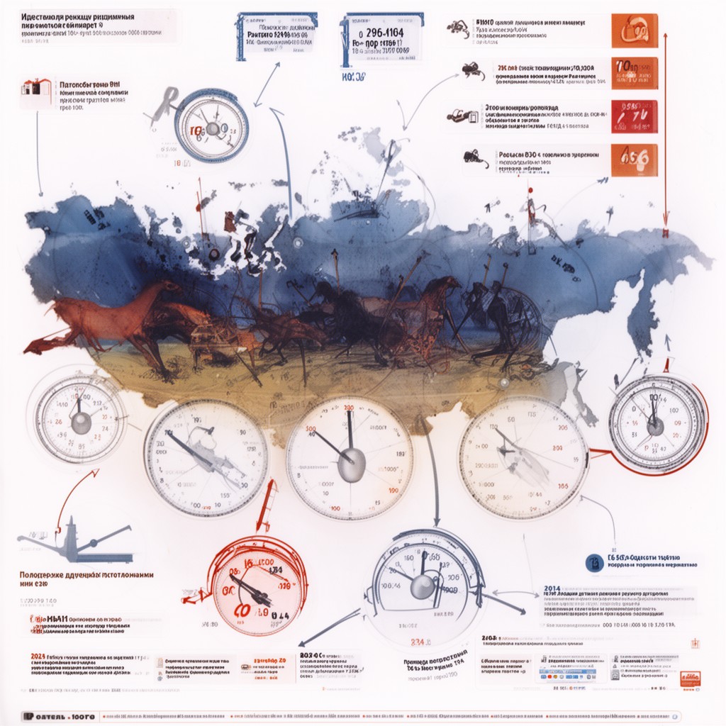 AI-generated illustration of 2014 Russian time zone reform