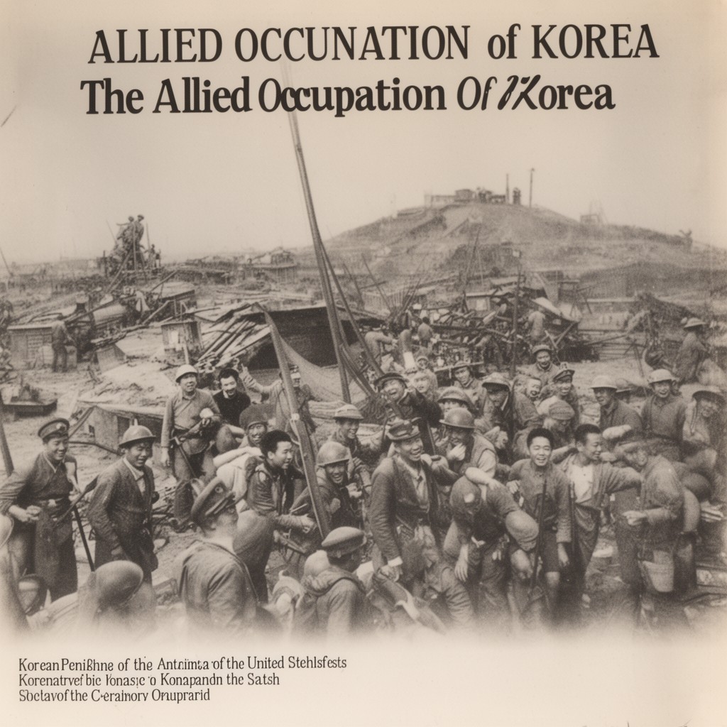 AI-generated illustration of Allied occupation of Korea