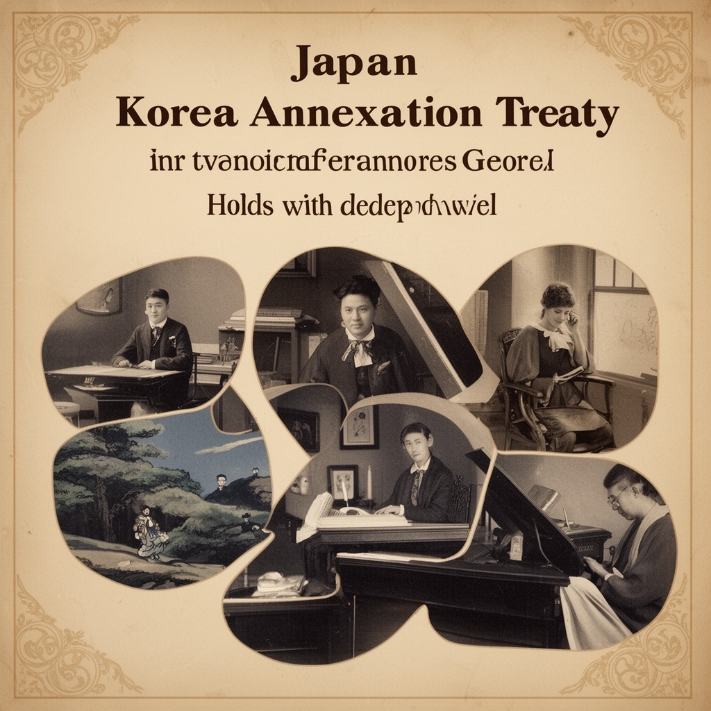AI-generated illustration of Japan–Korea Annexation Treaty