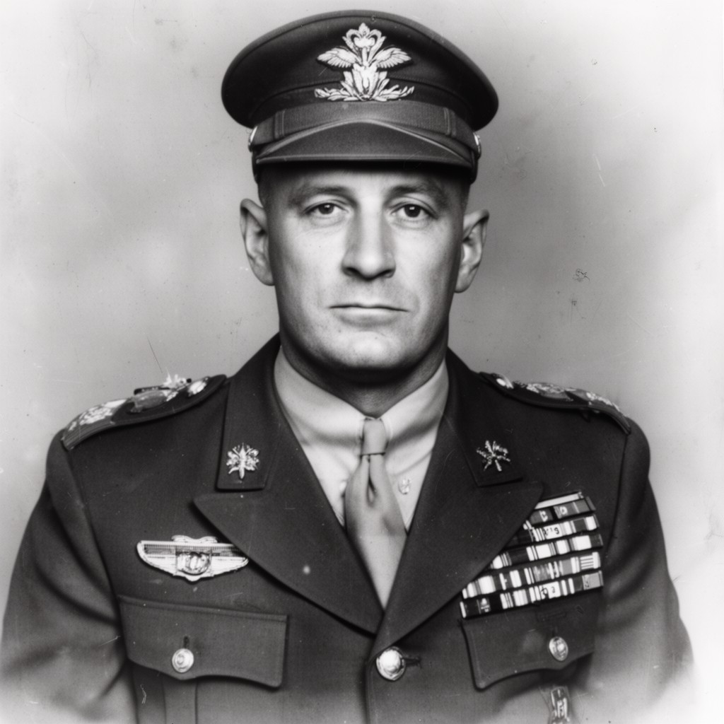 AI-generated illustration of General Ronald Scobie