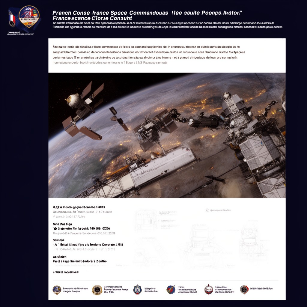 AI-generated illustration of French Space Command