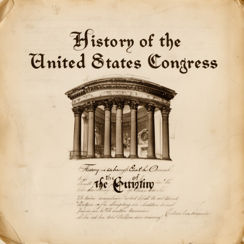 AI-generated illustration of History of the United States Congress