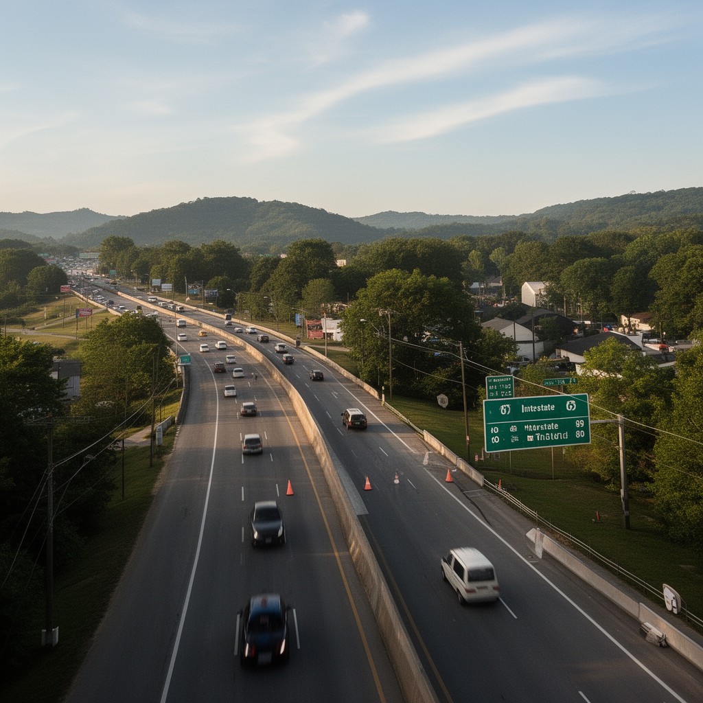 AI-generated illustration of Interstate 85