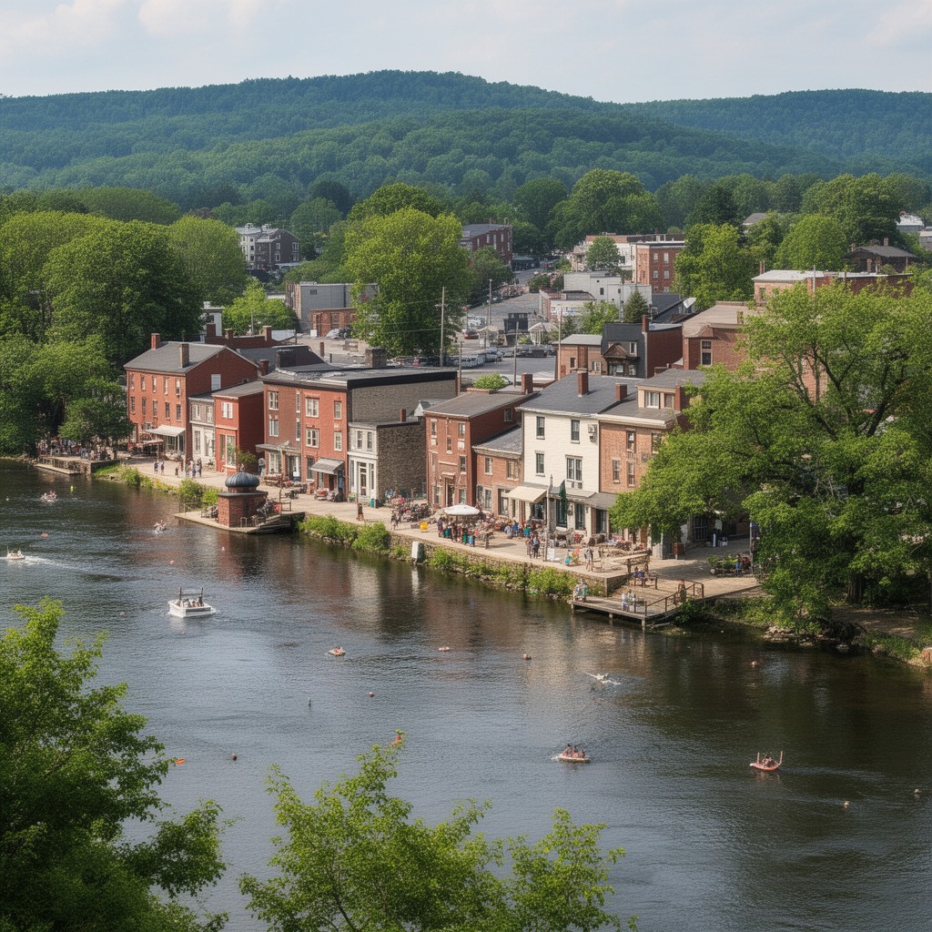 AI-generated illustration of Concord, New Hampshire