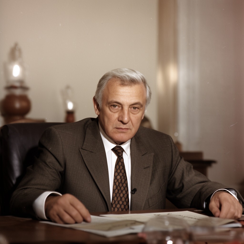 AI-generated illustration of Vladimir Kryuchkov