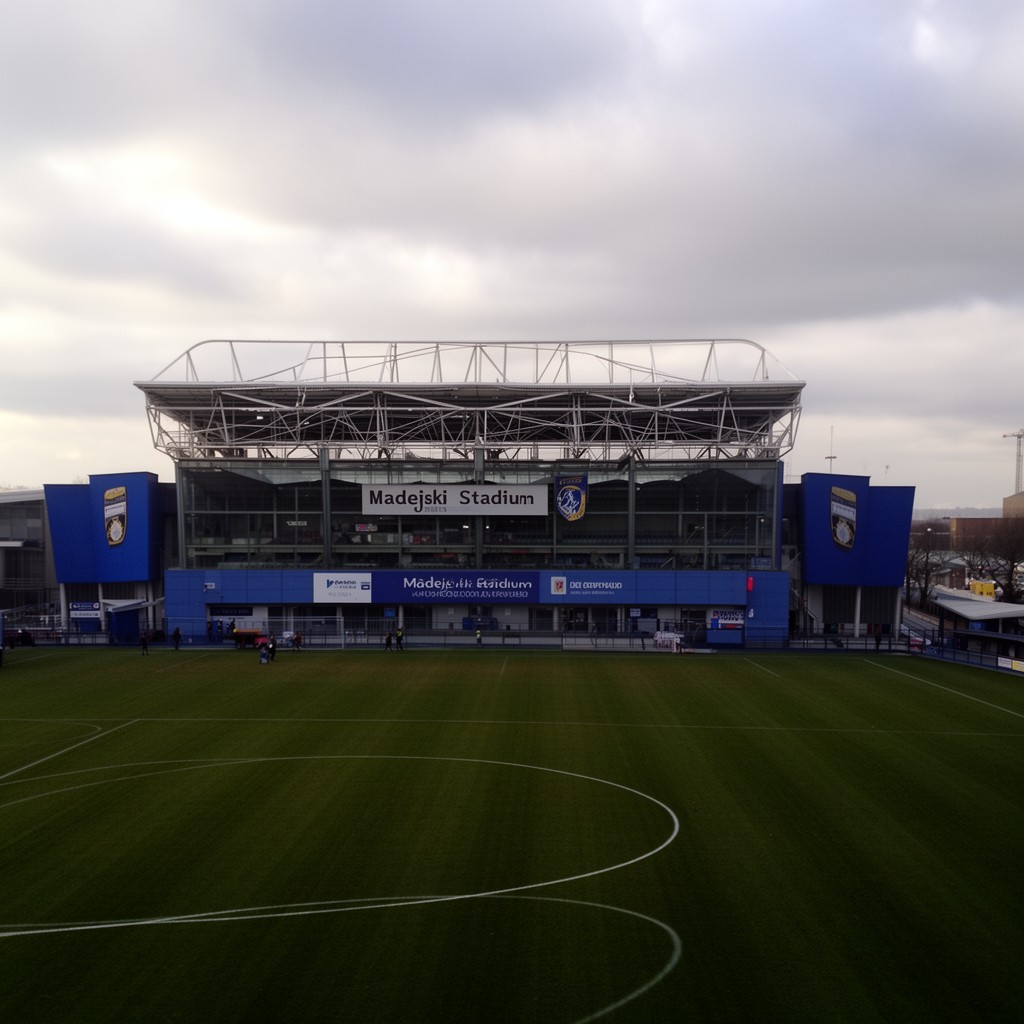 AI-generated illustration of Madejski Stadium