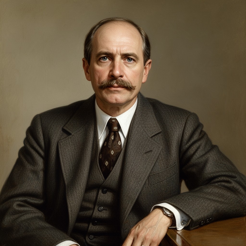AI-generated illustration of Max Löwenthal