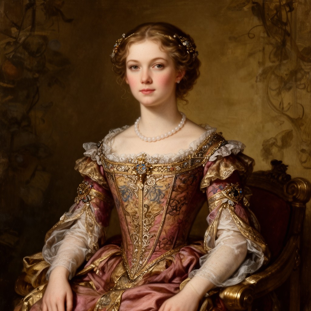 AI-generated illustration of Blanche of Valois