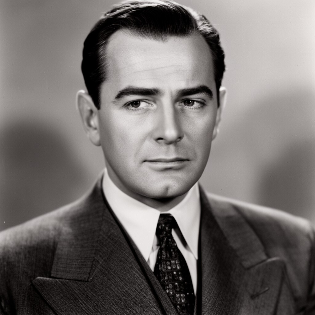 AI-generated illustration of Ronald Colman