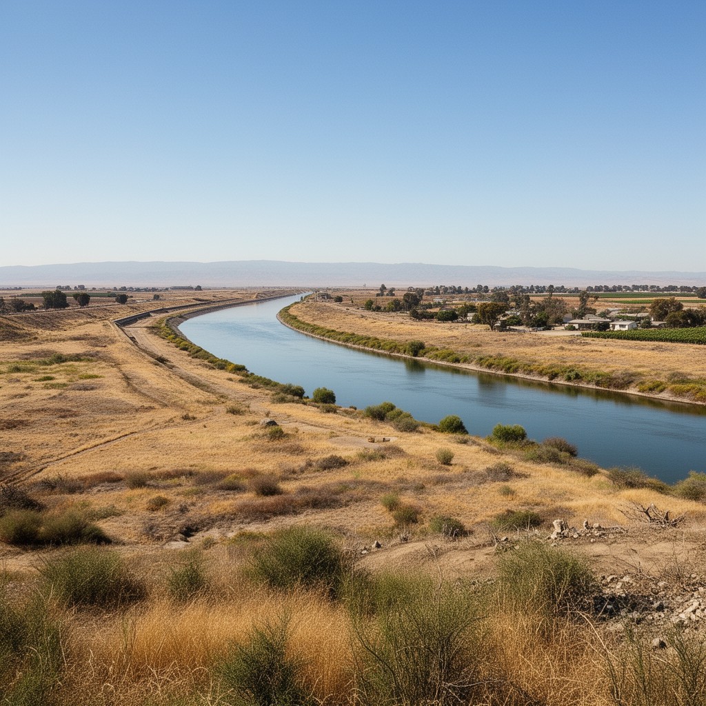 AI-generated illustration of Friant-Kern Canal