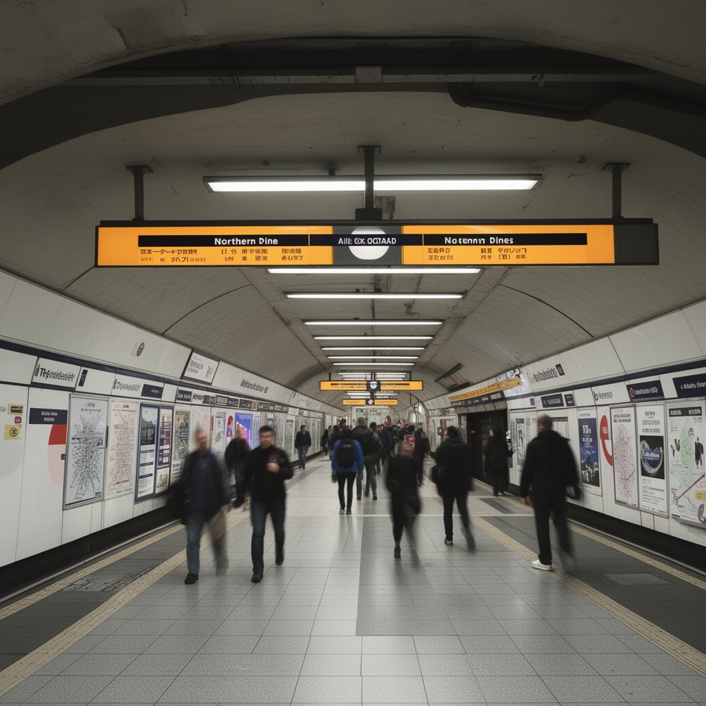 AI-generated illustration of Northern line
