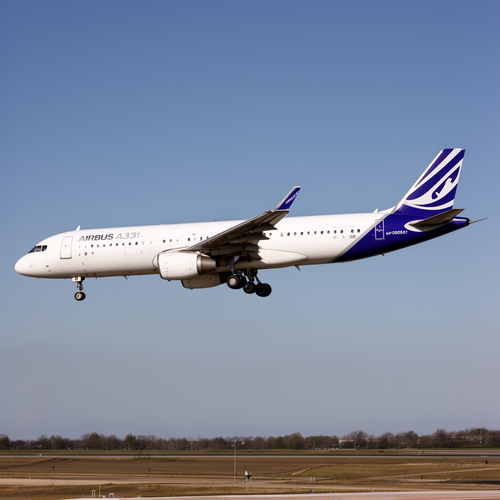 AI-generated illustration of Airbus A321