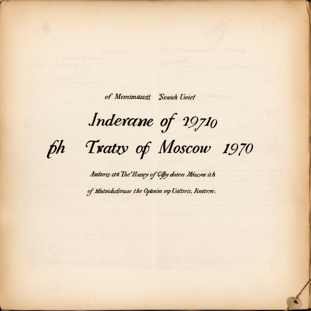 AI-generated illustration of Treaty of Moscow (1970)