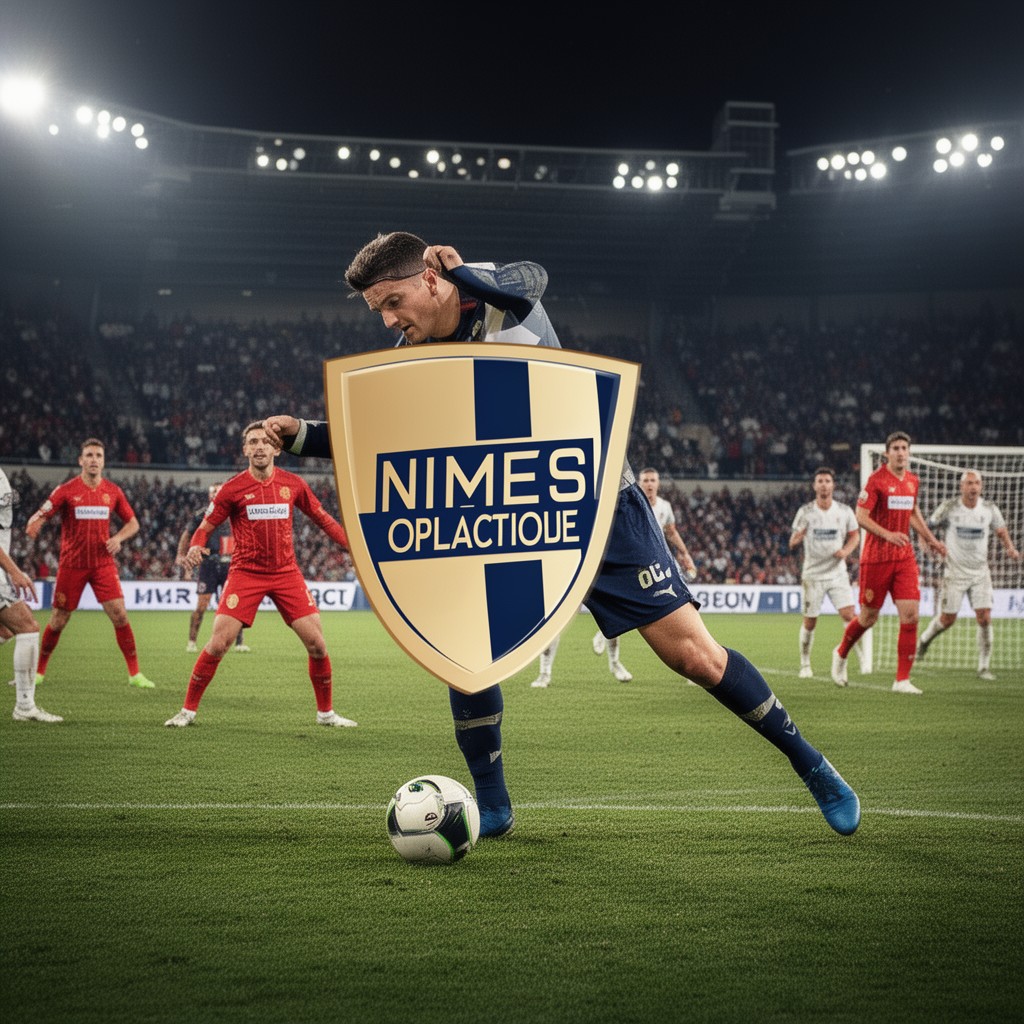 AI-generated illustration of Nîmes Olympique