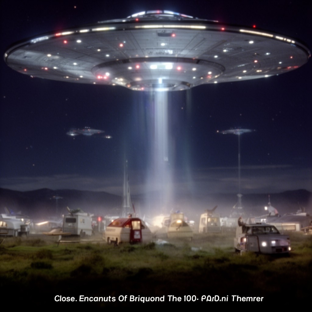 AI-generated illustration of Close Encounters of the Third Kind (1977 film)