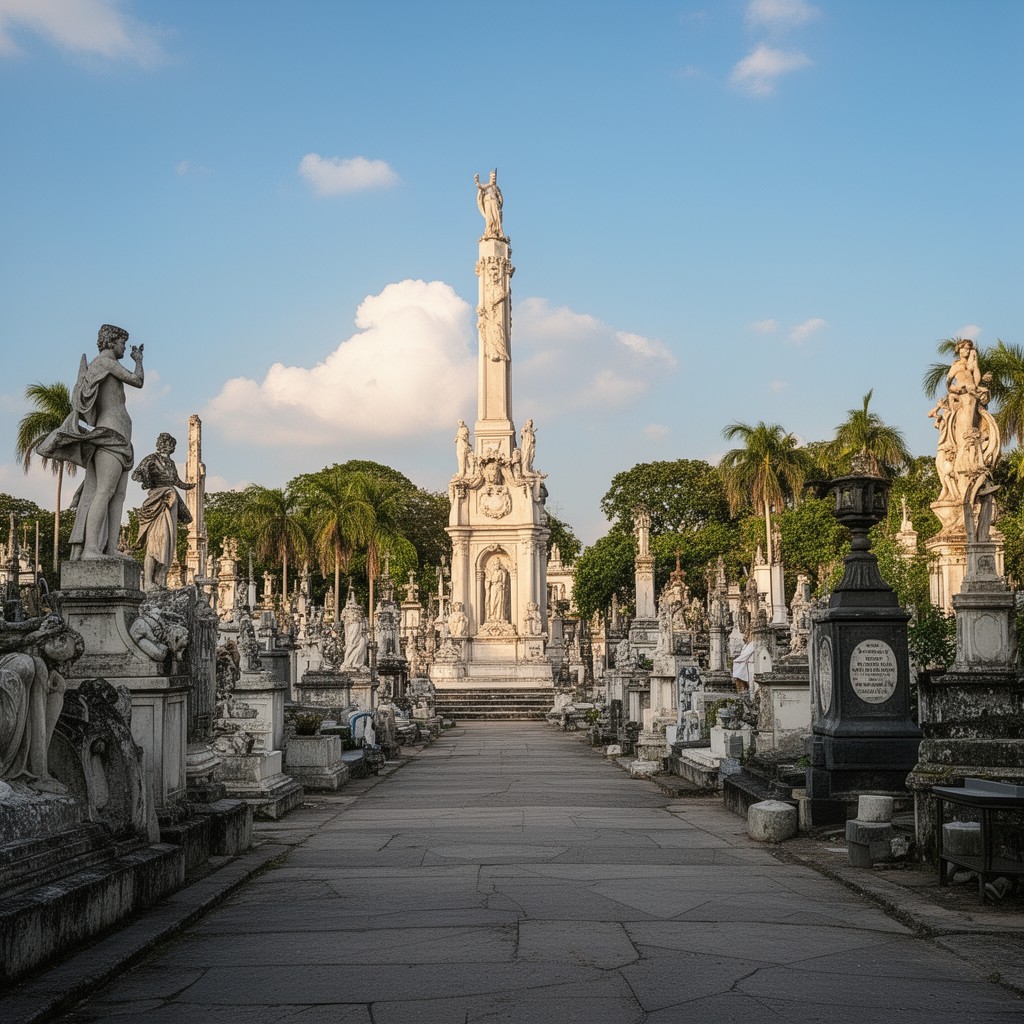 AI-generated illustration of Colón Cemetery