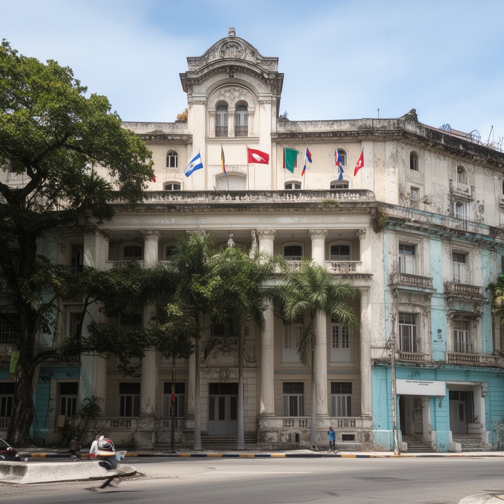 AI-generated illustration of Casa de las Américas