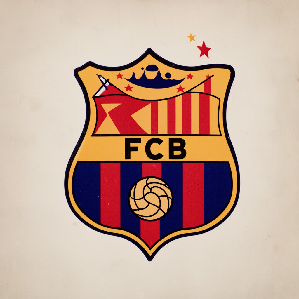 AI-generated illustration of FCB