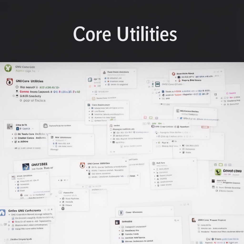 AI-generated illustration of GNU Core Utilities